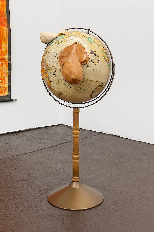 Olga Balema, Globe, 2016, Globe, latex, pigment, 96.5&nbsp;×&nbsp;61&nbsp;×&nbsp;51 cm, Unique