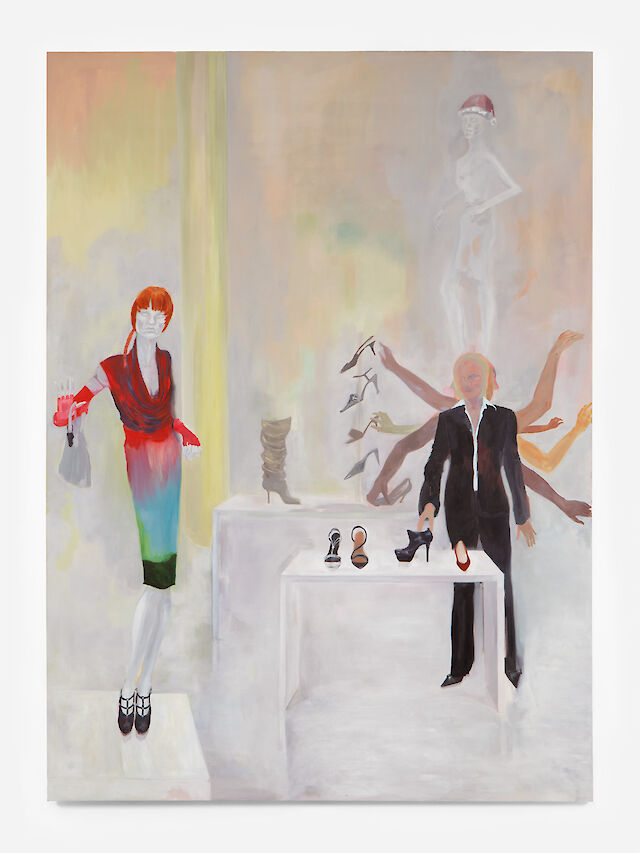 Georgia Gardner Gray, Sever My Arms, Decorate My Heart, 2022, oil on canvas, 300&nbsp;×&nbsp;220 cm, photo by Katie Morrison