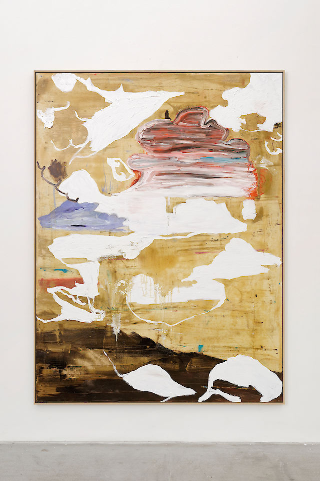 Benoît Maire, Cloud Painting, 2016, oil on canvas, 240&nbsp;×&nbsp;180 cm