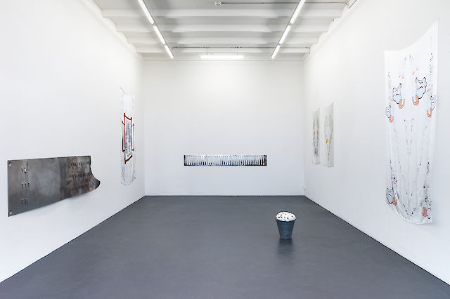Marlie Mul, installation view No Oduur (Your Smoke Draws Me In), Oslo10, Basel, 2012