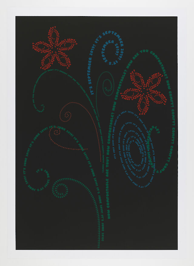 Marlie Mul, Comfy?, 2019 (detail), silk screen in oil on paper, 88&nbsp;×&nbsp;63 cm