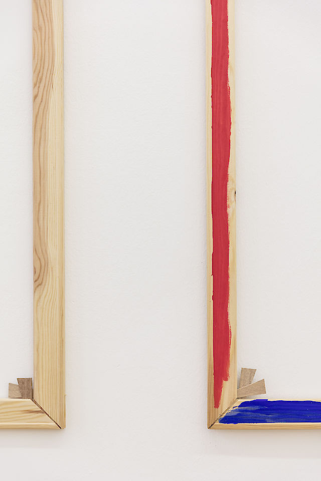 Albert Mertz, Dekonstruktion af maleriets møblement, 1974 (detail), installation view,&nbsp;2018