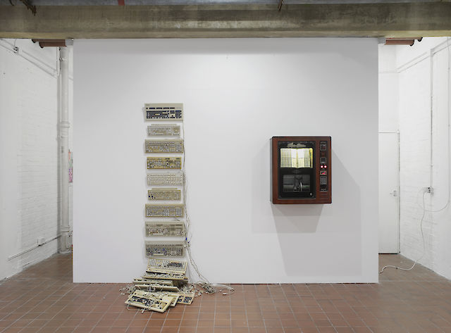 Installation view CONDO London, hosted by Rob Tufnell, works (left to right) Inventory and Ruth Ewan,&nbsp;2018