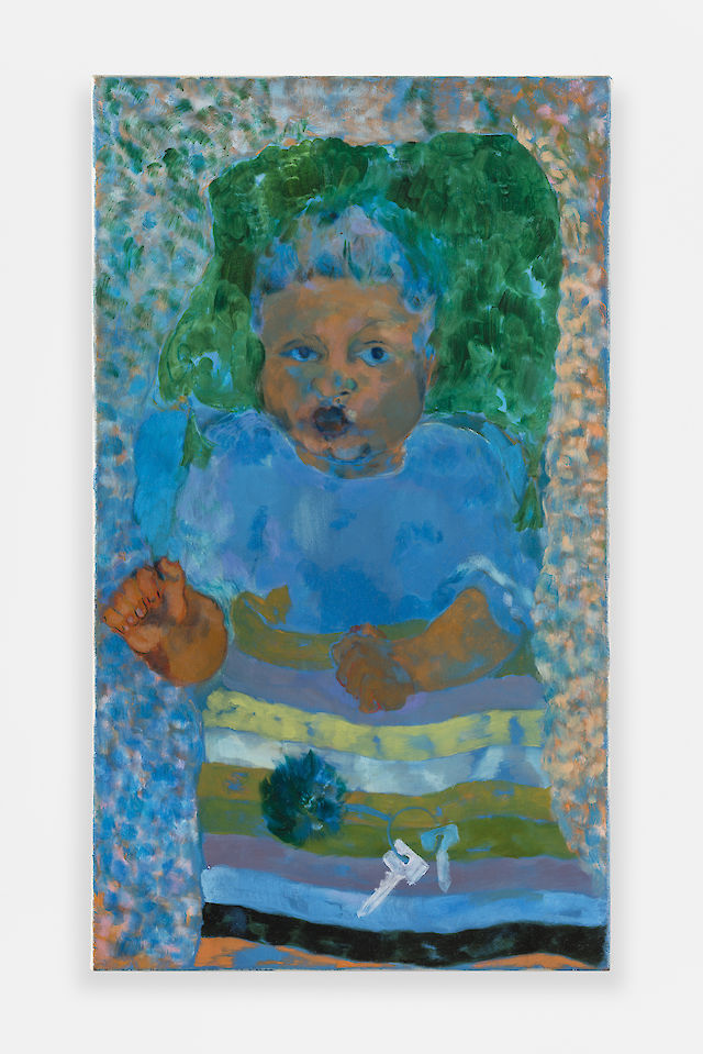 Georgia Gardner Gray, Euro Baby, 2018, Oil on canvas, 37&nbsp;×&nbsp;66 cm