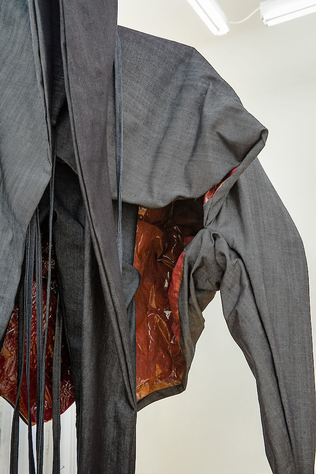 Sandra Mujinga Libwá, 2019 (detail), Fabric, tinted glycerine, plastic, metal, cellular concrete, 270&nbsp;×&nbsp;110&nbsp;×&nbsp;50 cm