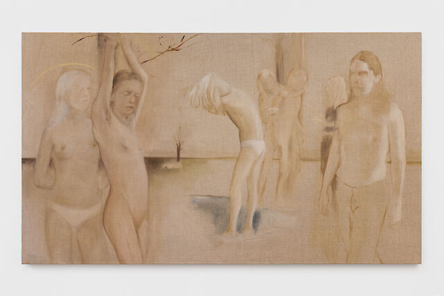 Joanna Woś, Untitled, 2023, oil on linen, 110&nbsp;×&nbsp;190 cm