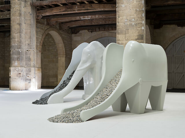 Nina Beier, installation view Auto, Capc musée d’art contemporain de Bordeaux, Bordeaux, 2024, photo by Arthur Péquin