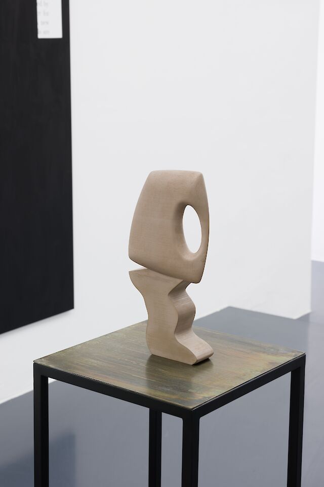 Andy Boot, Smart Sculpture (one), 3D printed plastic and bronze composite, 34.5 × 7.5 × 17 cm