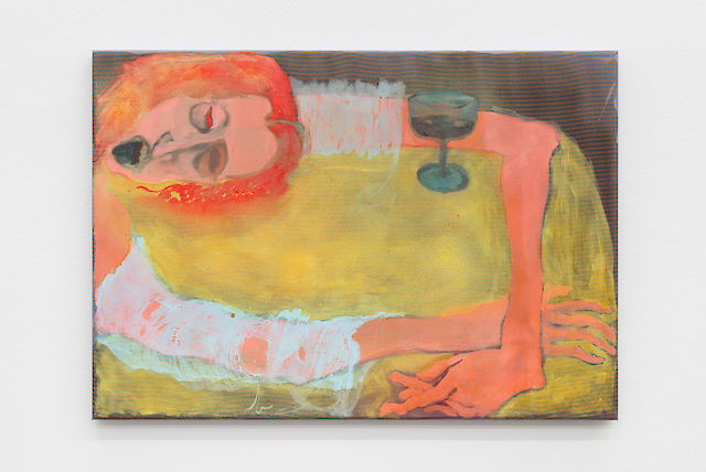 Georgia Gardner Gray, Vino, 2016, Oil and varnish on canvas, 39&nbsp;×&nbsp;56 cm, photo by Joachim Schulz