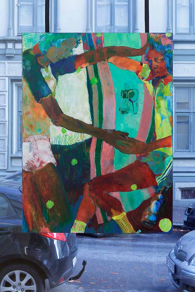 Georgia Gardner Gray, Twinning I, 2017, Oil and varnish on canvas, 120&nbsp;×&nbsp;90 cm