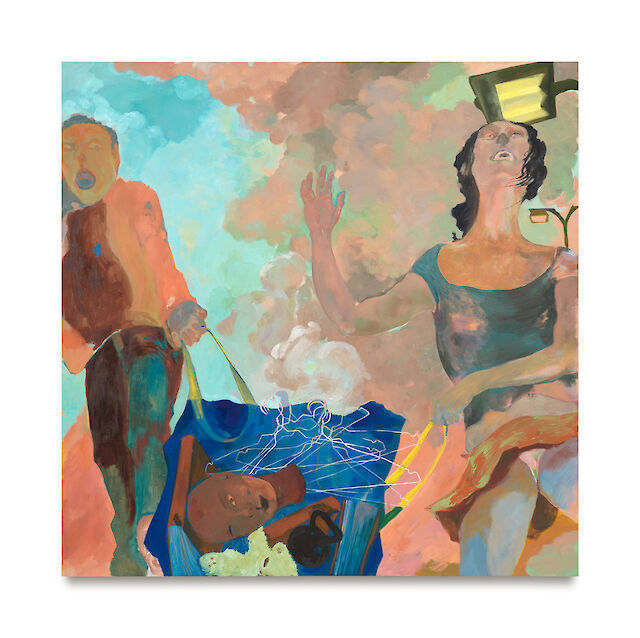 Georgia Gardner Gray, Ikea Bag, 2021, oil on canvas, 120&nbsp;×&nbsp;120 cm, photo by Gunter Lepkowski