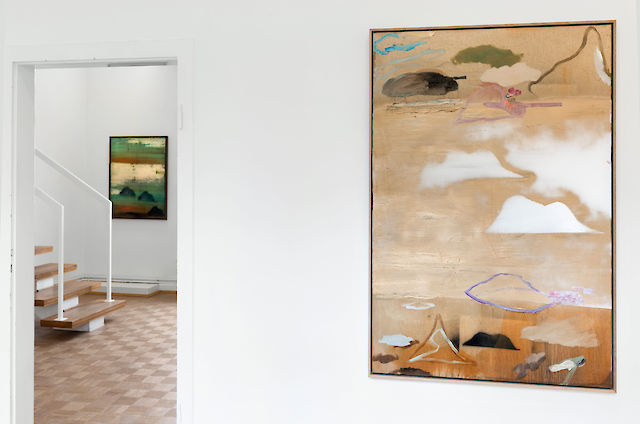 Benoît Maire, installation view George slays the Dragon, Bielefelder Kunstverein, 2016