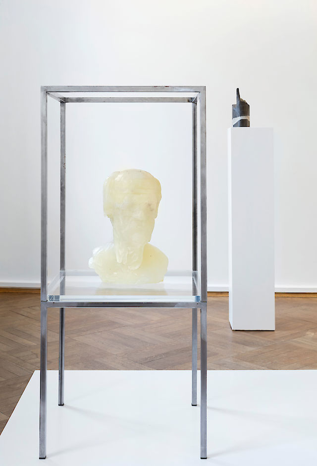 Benoît Maire, installation view George slays the Dragon, Bielefelder Kunstverein, 2016