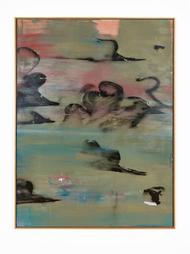 Benoît Maire, Cloud Painting, 2017, oil on canvas, 200&nbsp;×&nbsp;150 cm