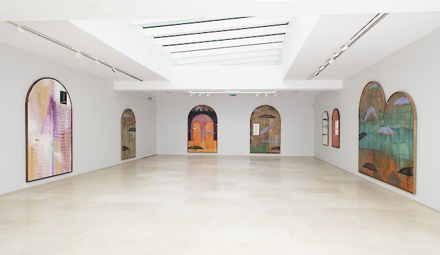 Benoît Maire, installation view, Either-Or Le Temps Romain, Galerie Nathalie Obadia, Paris, 2022