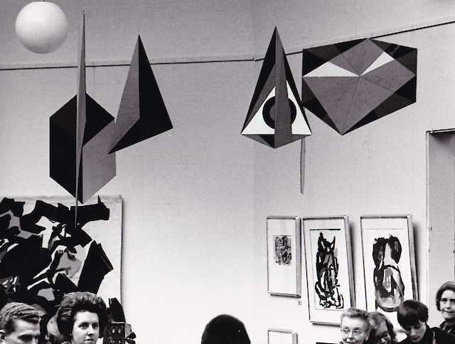 Albert Mertz, installation view, Den Frie, Copenhagen, 1974