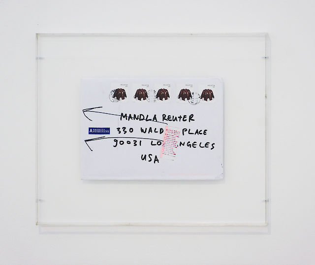 Mandla Reuter, No Such St., 2012, envelope, frame, 23&nbsp;×&nbsp;31&nbsp;×&nbsp;1cm