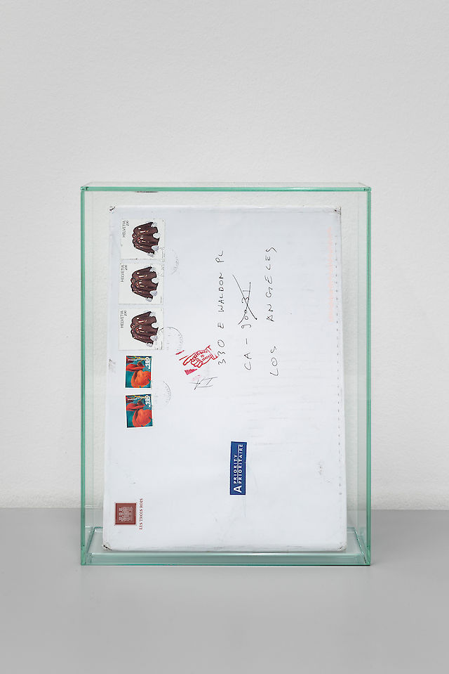 Mandla Reuter, No Such St., 2015, letter in glass case, 37&nbsp;×&nbsp;30&nbsp;×&nbsp;8 cm