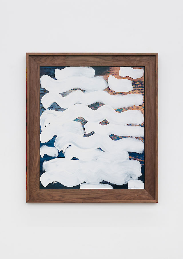 Mandla Reuter, Untitled, 2014, chromogenic print, paint, wood, glass, 86&nbsp;×&nbsp;76 cm