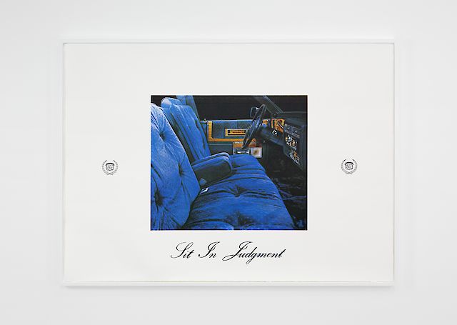 Mitchell Syrop, Sit in Judgment, 1982, four color silkscreen, 71,1&nbsp;×&nbsp;170,1 cm
