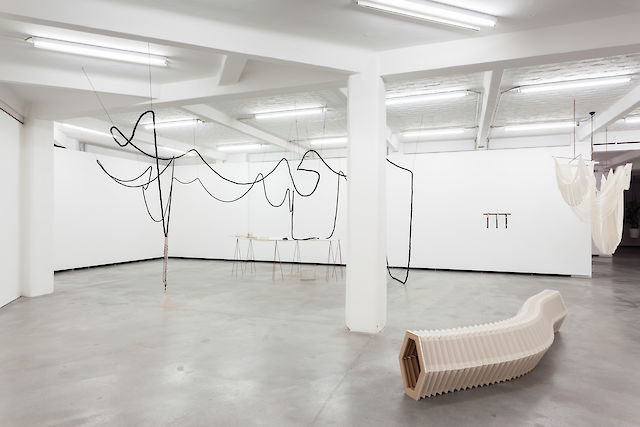 Iza Tarasewicz, installation view, Collaborating Objects Radiating Environments, Künstlerhaus Bethanien, Berlin, 2014