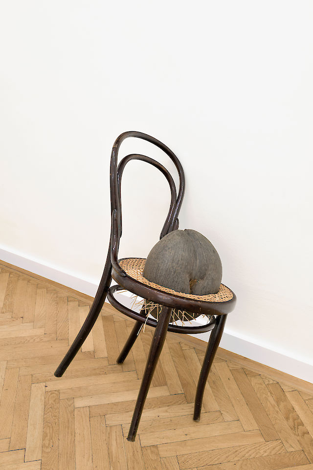 Nina Beier, Female Nude, 2016, Thonet Chair, Cocos Nucifera (Coco Fesse), 91&nbsp;×&nbsp;70&nbsp;×&nbsp;50 cm, Unique