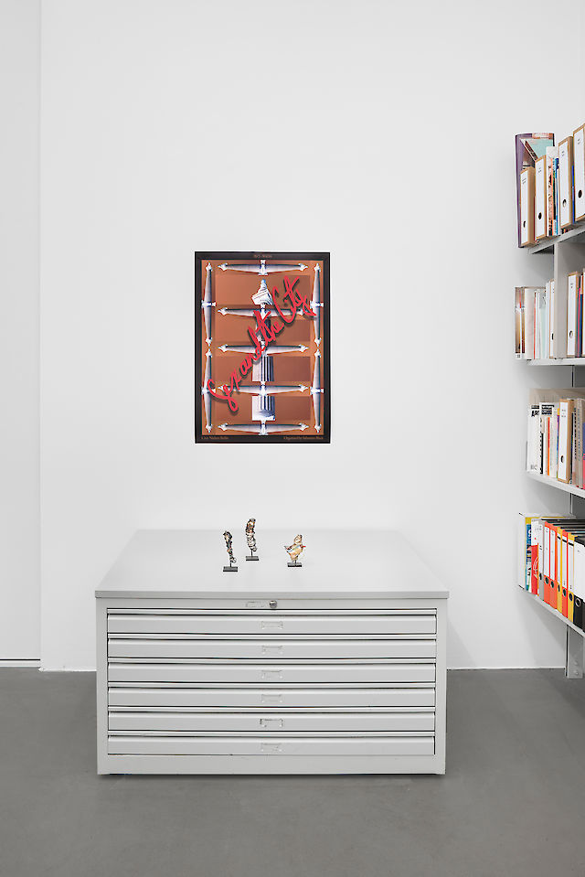 Allison Katz, Sex and the City Poster (Columns II), 2016, Digital print, 84.1&nbsp;×&nbsp;59.4 cm Philadelphia Wireman, Untitled (Wire, cigar pack, rubber), ca. 1970 – 1975, Wire, found objects