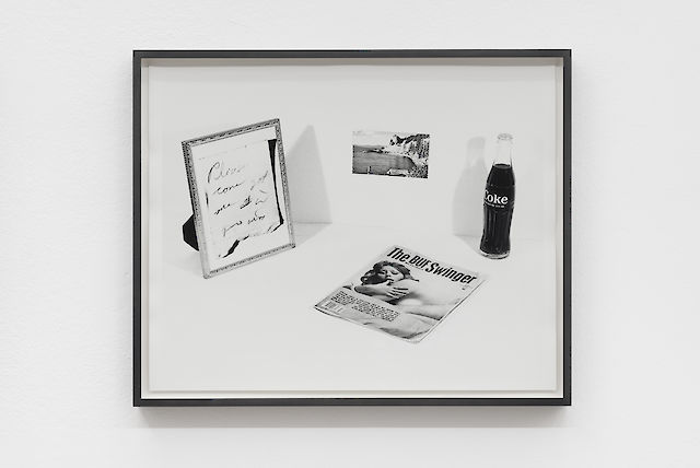 David Ostrem, The Buff Swinger, 1978–2001, Black and white print, framed, 40&nbsp;×&nbsp;50 cm