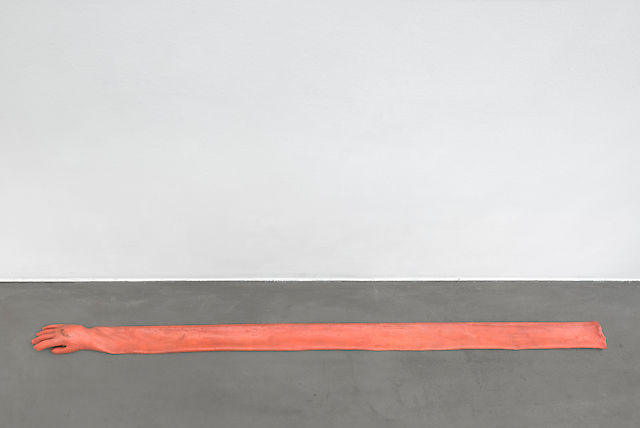 Olga Balema, Lonely Arm, 2013, Latex, 8&nbsp;×&nbsp;223&nbsp;×&nbsp;11 cm