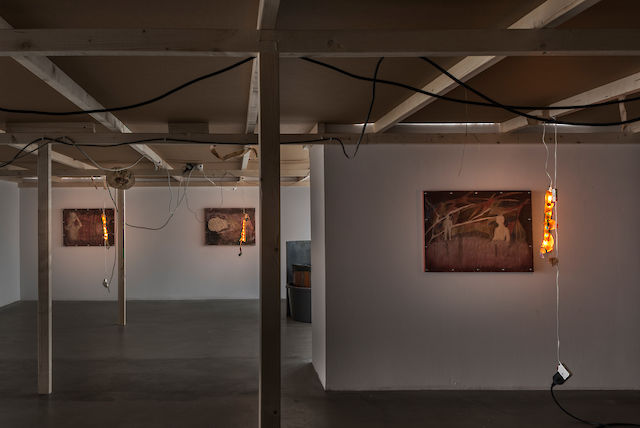 Installation view From whose ground heaven and hell compare, 2014