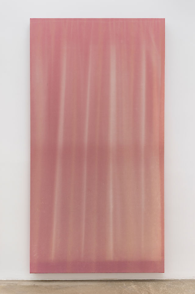 Marie Lund, Still, 2012, Found curtain, wooden stretcher, 210&nbsp;×&nbsp;110cm