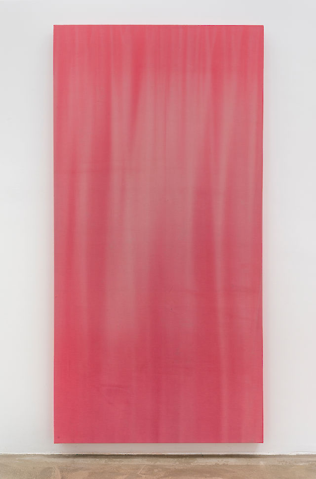 Marie Lund, Still, 2012, Found curtain, wooden stretcher, 200&nbsp;×&nbsp;100cm