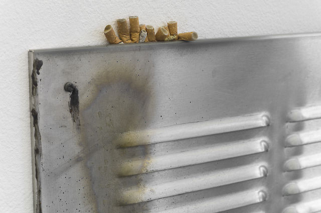 Air Vent / Butt Stop (Fake Coughing In Front Of Smokers Just To Make Them Feel…), 2014, (detail)