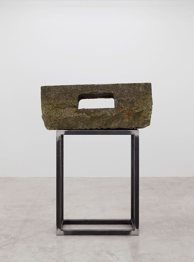 Mandla Reuter, Schlund, 2013, Stone, iron, 162&nbsp;×&nbsp;120&nbsp;×&nbsp;145 cm