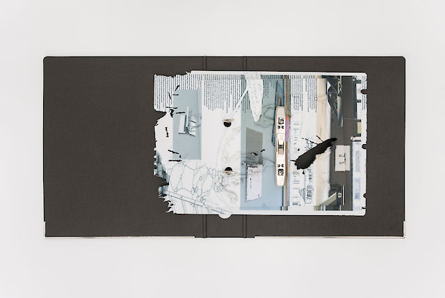Ben Schumacher, Rebirth of the Bath House documentation 3, 2014, polymer powder print, ring binder, 32&nbsp;×&nbsp;65&nbsp;×&nbsp;4 cm