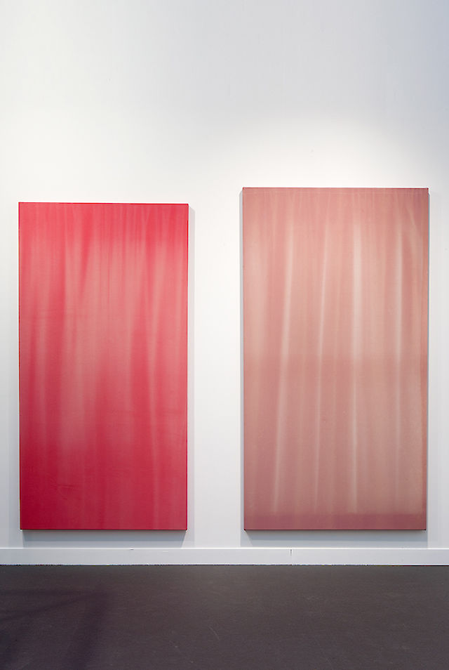 Marie Lund, Stills, 2012, found curtains, wooden stretchers, 200&nbsp;×&nbsp;90 cm , 210&nbsp;×&nbsp;110 cm