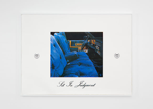 Mitchell Syrop, Sit in Judgement, 1982, 4‑color photo silkscreen,125&nbsp;×&nbsp;170 cm