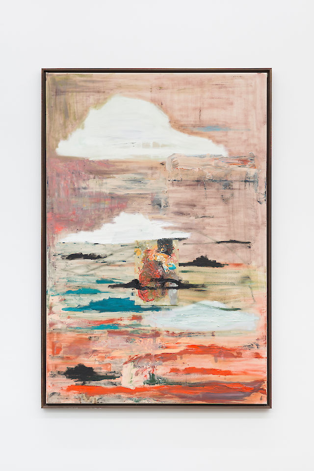 Benoît Maire, Cloud Painting, 2014, oil on canvas, 150&nbsp;×&nbsp;100 cm
