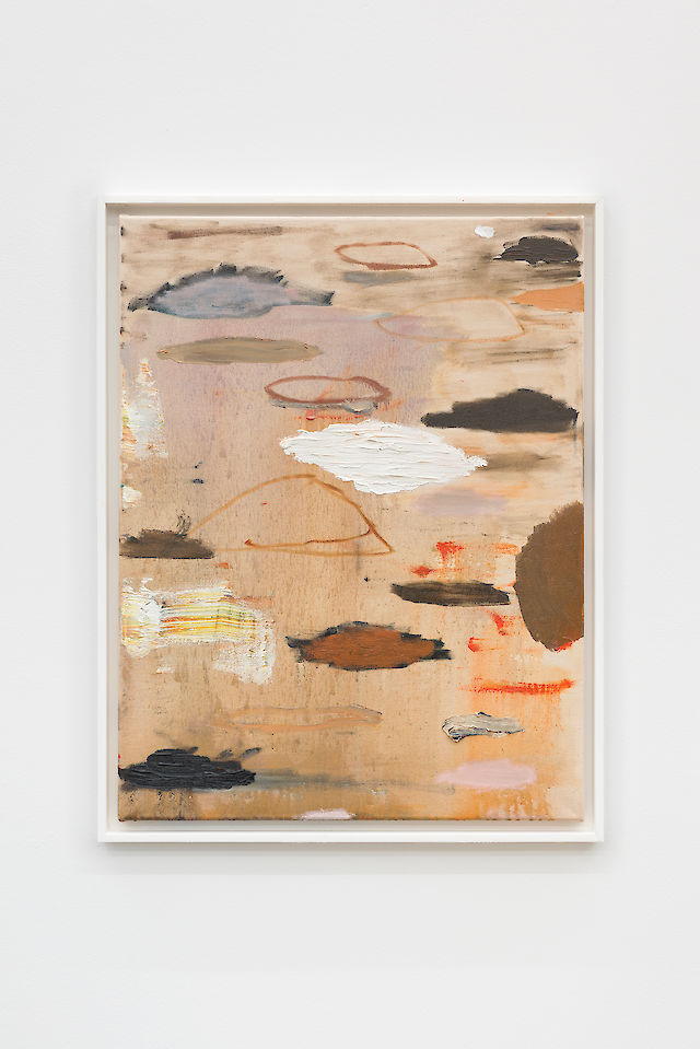 Benoît Maire, Cloud Painting, 2014, oil on canvas, 69&nbsp;×&nbsp;54 cm