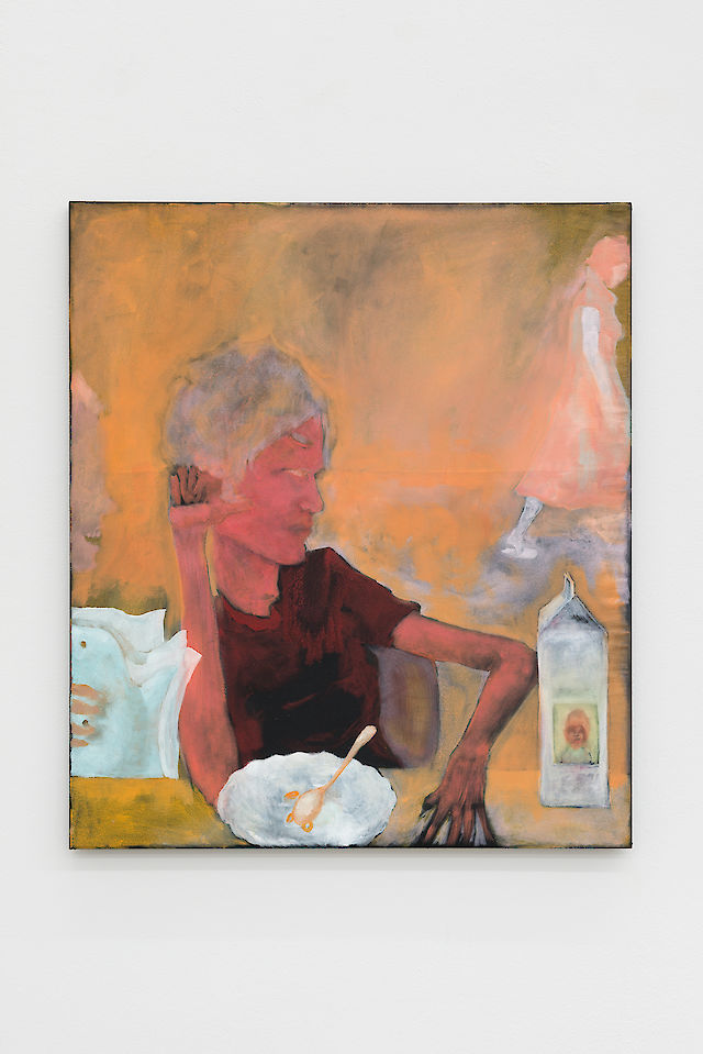 Georgia Gardner Gray, Breakfast, 2016, Oil and varnish on canvas, 75&nbsp;×&nbsp;65&nbsp;×&nbsp;2 cm