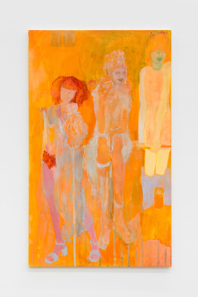 Georgia Gardner Gray, Waiting for Orange Juice, 2016, Oil and varnish on canvas, 130&nbsp;×&nbsp;80&nbsp;×&nbsp;2 cm