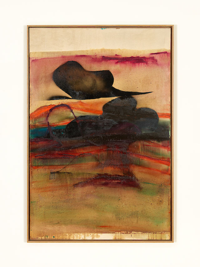 Benoît Maire, Cloud Painting, 2016, Oil on canvas, 150&nbsp;×&nbsp;100 cm Photo: Pascal Petignat