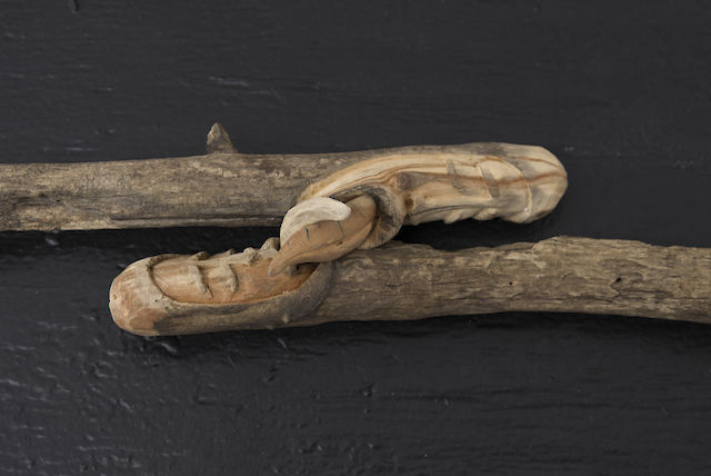 Birke Gorm, IOU, 2017 (detail), Wood, 61&nbsp;×&nbsp;10&nbsp;×&nbsp;7,5 cm