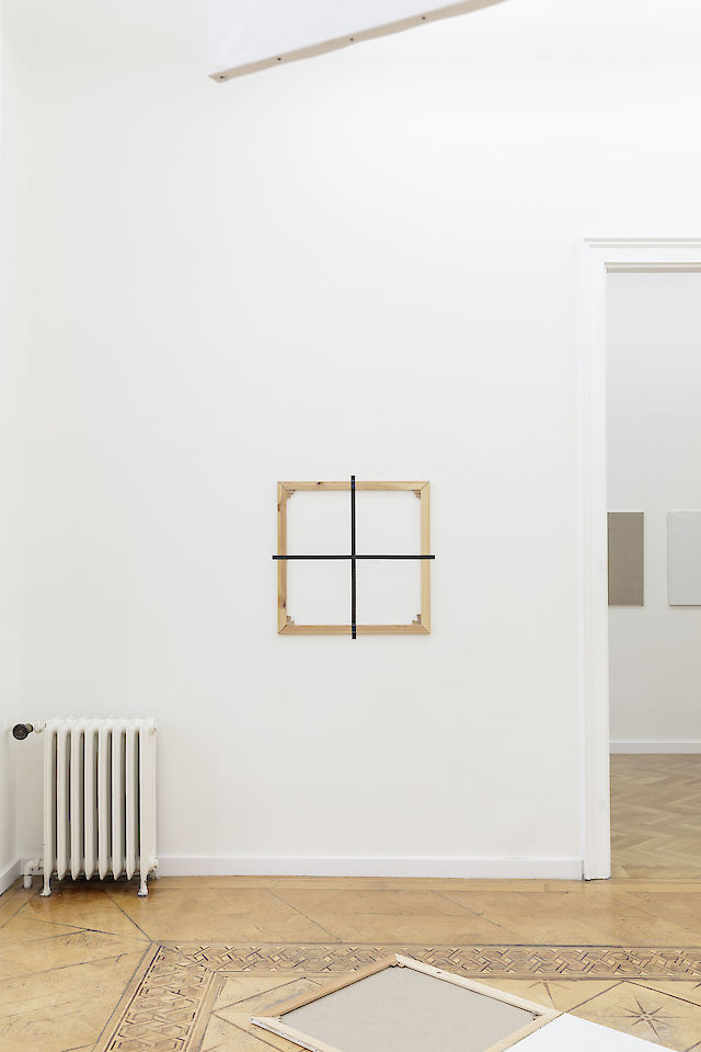 Albert Mertz, Dekonstruktion af maleriets møblement, 1974 (detail), installation view,&nbsp;2018