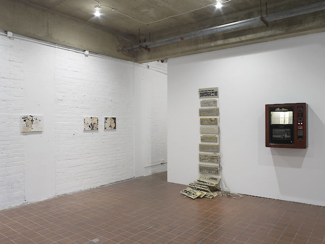 Installation view CONDO London, hosted by Rob Tufnell, works (left to right) Marlie Mul, Inventory, Ruth Ewan,&nbsp;2018
