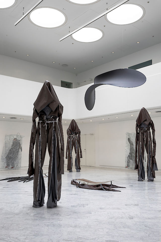 Sandra Mujinga, installation View, Calluses, Tranen, Copenhagen, 2018