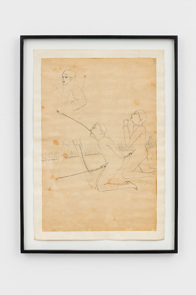Soshiro Matsubara, Engagement, Tolerance and Hospitality, 2018 (detail), Pencil on paper; glazed ceramics, wood, Overall dimensions: 157&nbsp;×&nbsp;140&nbsp;×&nbsp;45 cm