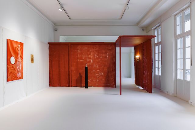 Soshiro Matsubara, installation view Bruno Pélassy and the Order of the Starfish, Haus am Waldsee, Berlin, 2023, photo by Frank Sperling