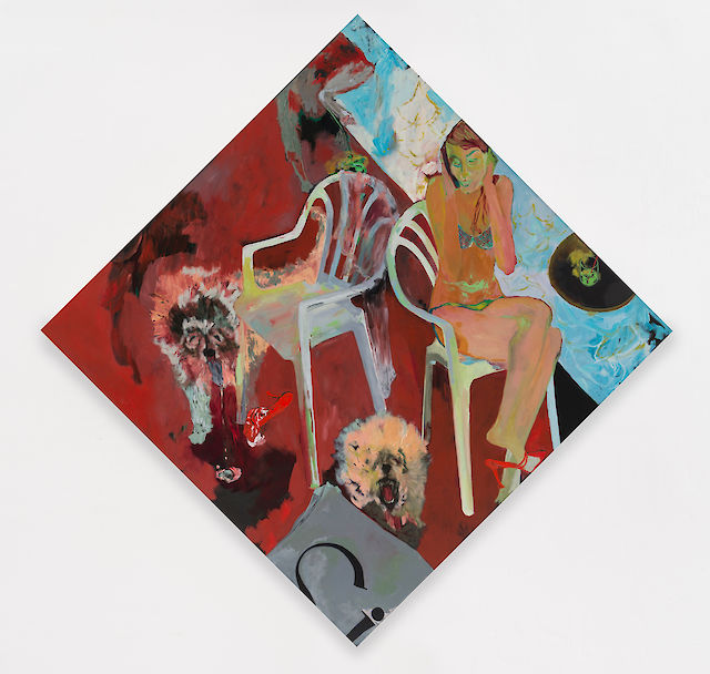 Georgia Gardner Gray, Snowflake (Buddha Bless this Property), 2019, Oil and acrylic on canvas, 226&nbsp;×&nbsp;226 cm