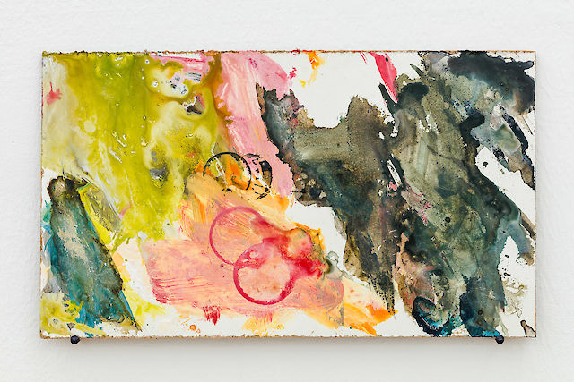 Elke Silvia Krystufek, Turner, 2019, Oil and acrylic on board, 18&nbsp;×&nbsp;29 cm